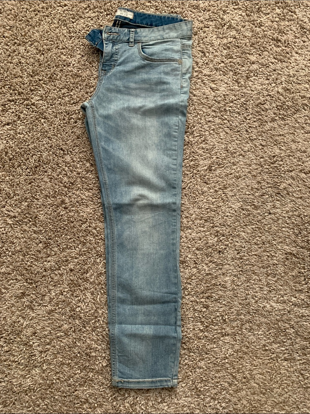 Free People Faded Light Blue Skinny Jeans